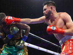Former unified champion Jose Ramirez has earned another shot at the WBC junior welterweight title after seeing off Richard Commey last night in eleven rounds. Photo Credit: Top Rank Boxing.