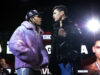 Gervonta Davis and Ryan Garcia traded words at their first face-off in New York on Wednesday Photo Credit: Amanda Westcott/SHOWTIME