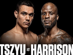 Tim Tszyu faces Tony Harrison in a high stakes super welterweight clash in Sydney Photo Credit: Premier Boxing Champions