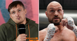 Oleksandr Usyk has called on Tyson Fury to sign the contract to fight him on April 29 or vacate his WBC heavyweight world title Photo Credit: Mark Robinson/Matchroom Boxing/Queensberry Promotions