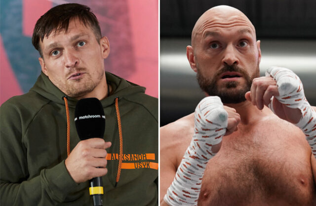 Oleksandr Usyk has called on Tyson Fury to sign the contract to fight him on April 29 or vacate his WBC heavyweight world title Photo Credit: Mark Robinson/Matchroom Boxing/Queensberry Promotions