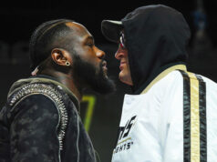 Deontay Wilder says he still "can't stand" Tyson Fury despite appearing on friendly terms during an encounter in Saudi Arabia last months Photo Credit: Mikey Williams/Top Rank
