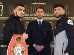 Joe Cordina challenges Shavkat Rakhimov for his old IBF super featherweight world title in Cardiff on Saturday Photo Credit: Mark Robinson/Matchroom Boxing
