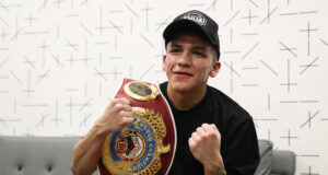 Jesse Rodriguez claimed the WBO flyweight crown with a unanimous decision win over Cristian Gonzalez in Texas on Saturday Photo Credit: Meg Oliphant/Matchroom