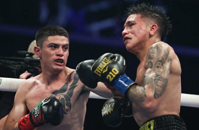 Rodriguez suffered a broken jaw in the sixth round Photo Credit: Melina Pizano/Matchroom