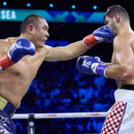 Zhang appeared unfortunate to lose to Hrgovic in August Photo Credit: Mark Robinson/Matchroom Boxing