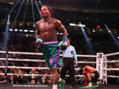 Gervonta Davis knocked out Ryan Garcia in the seventh round in Las Vegas on Saturday Photo Credit: Esther Lin/SHOWTIME
