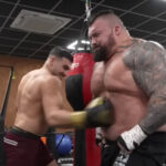 Tommy Fury showed his power during a body shot challenge with Eddie Hall Photo Credit: Eddie Hall The Beast YouTube