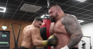 Tommy Fury showed his power during a body shot challenge with Eddie Hall Photo Credit: Eddie Hall The Beast YouTube