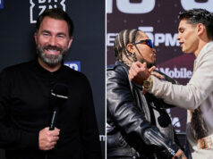 Eddie Hearn has backed Ryan Garcia to stop Gervonta Davis Photo Credit: Mark Robinson/Matchroom Boxing/Esther Lin/SHOWTIME