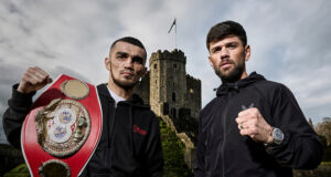 Shavkatdzhon Rakhmiov defends his IBF super featherweight world title against Joe Cordina in Cardiff on Saturday, live on DAZN Photo Credit: Mark Robinson/Matchroom Boxing