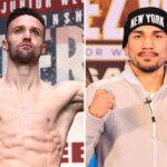 Josh Taylor says he intends to retire Teofimo Lopez in New York on June 10 Photo Credit: Mikey Williams/Top Rank via Getty Images