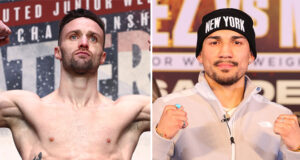 Josh Taylor says he intends to retire Teofimo Lopez in New York on June 10 Photo Credit: Mikey Williams/Top Rank via Getty Images