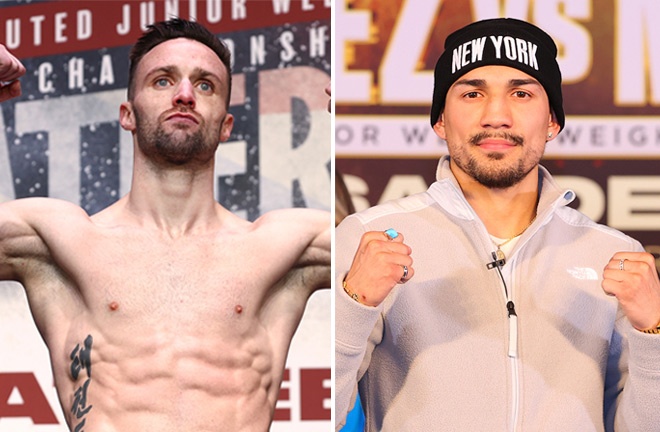 Josh Taylor says he intends to retire Teofimo Lopez in New York on June 10 Photo Credit: Mikey Williams/Top Rank via Getty Images