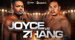 Joe Joyce clashes with Zhilei Zhang at the Copper Box Arena on Saturday, live on BT Sport Photo Credit: Queensberry Promotions