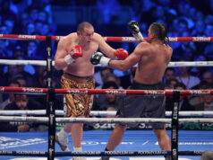 Joe Joyce was left stunned by Zhilei Zhang with a sixth round technical stoppage. Photo Credit: Queensberry Promotions.