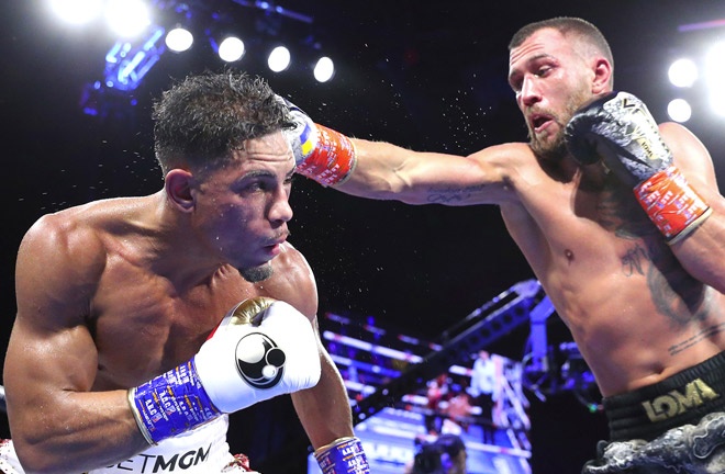 Lomachenko overcame Ortiz in October Photo Credit: Mikey Williams/Top Rank