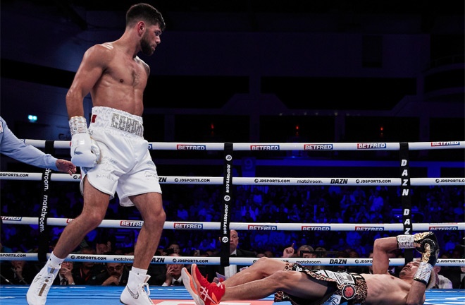 Cordina destroyed Ogawa in two rounds to win the IBF title in June Photo Credit: Mark Robinson/Matchroom Boxing