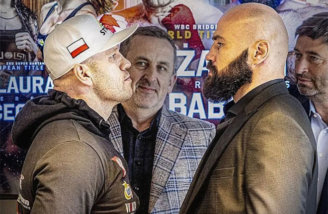 Rozanski and Babic face-to-face at the press conference Photo Credit: @alenthesavagebabic Instagram