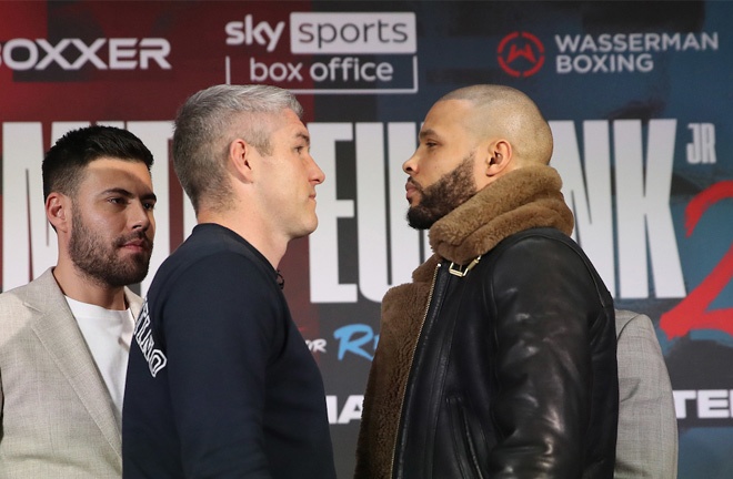 Smith and Eubank Jr. They went face to face at a press conference to promote their photo from the rematch: Boxxer / Lawrence Lusta