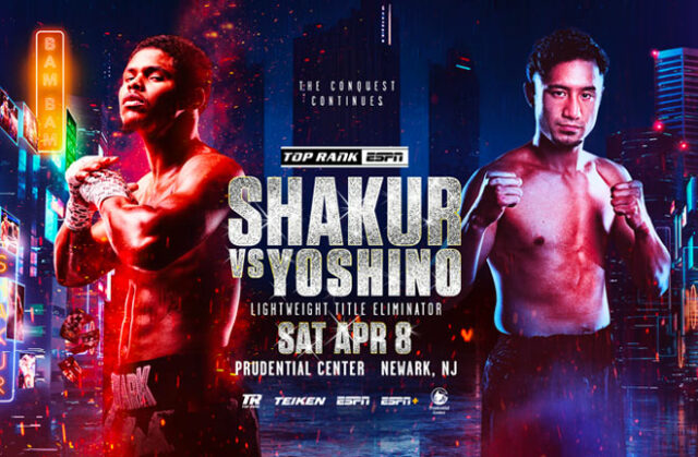 Shakur Stevenson takes on Shuichiro Yoshino in Newark on Saturday, live on Sky Sports Photo Credit: Top Rank Boxing