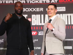 Lawrence Okolie defends his WBO cruiserweight world title against Chris Billam-Smith at the Vitality Stadium in Bournemouth on Saturday Photo Credit: Lawrence Lustig/BOXXER