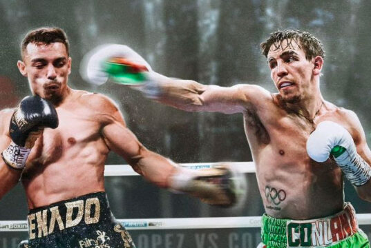 Luis Alberto Lopez defends his IBF featherweight world title against Michael Conlan in Belfast on Saturday Photo Credit: Queensberry Promotions