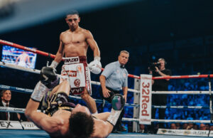 Luiz Alberto Lopez silenced Belfast as he sent out a fifth round TKO stoppage win over Northern Ireland's Michael Conlan. Photo Credit: Conlan Boxing