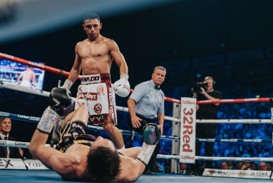 Luiz Alberto Lopez silenced Belfast as he sent out a fifth round TKO stoppage win over Northern Ireland's Michael Conlan. Photo Credit: Conlan Boxing