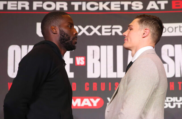 Chris Billam-Smith says he is looking to stop Lawrence Okolie in their world cruiserweight title battle on Saturday Photo Credit: Lawrence Lustig/BOXXER