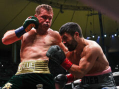 Canelo Alvarez battled past John Ryder to retain his undisputed super middleweight titles in Mexico Photo Credit: Melina Pizano/Matchroom