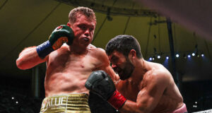 Canelo Alvarez battled past John Ryder to retain his undisputed super middleweight titles in Mexico Photo Credit: Melina Pizano/Matchroom