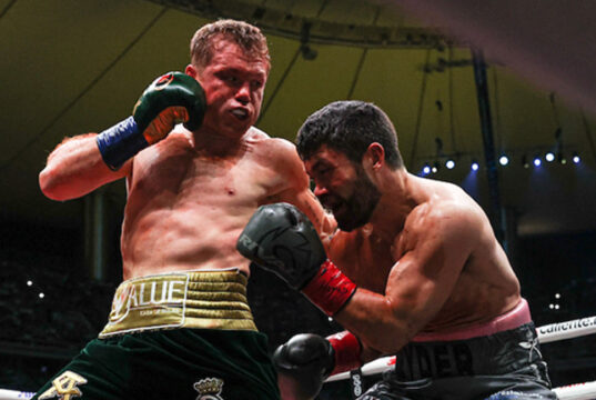 Canelo Alvarez battled past John Ryder to retain his undisputed super middleweight titles in Mexico Photo Credit: Melina Pizano/Matchroom