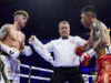 Mauricio Lara defends his WBA featherweight world title against Leigh Wood in a rematch in Manchester on Saturday Photo Credit: Mark Robinson/Matchroom Boxing