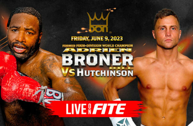 Adrien Broner returns after over two years away against Bill Hutchinson in Miami on Friday Photo Credit: FITE