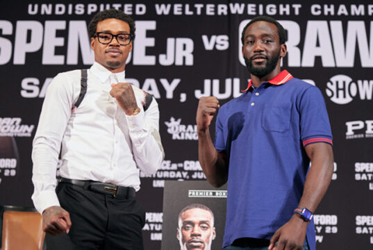 Errol Spence Jr faces Terence Crawford for the undisputed welterweight championship on July 29 in Las Vegas Photo Credit: Esther Lin/SHOWTIME