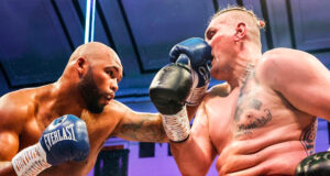 Frazer Clarke took a consummate points (100-90) victory against a highly-experienced and wiley opponent in Mariusz Wach at York Hall and live on Sky Sports tonight. Photo Credit: Boxxer (Twitter)