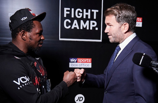 Hearn claimed that he couldn't agree terms with Whyte to fight Joshua Photo Credit: Mark Robinson/Matchroom Boxing