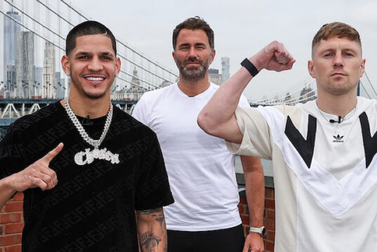Edgar Berlanga faces Jason Quigley at Madison Square Garden in New York on Saturday, live on DAZN Photo Credit: Melina Pizano/Matchroom