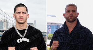 Edgar Berlanga has ignited his war of words with Billy Joe Saunders ahead of his fight against Jason Quigley on Saturday Photo Credit: Melina Pizano/Ed Mulholland/Matchroom