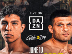 Jaime Munguia faces former three-time world title challenger Sergiy Derevyanchenko in Ontario on Saturday Photo Credit: Golden Boy