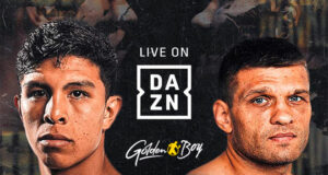 Jaime Munguia faces former three-time world title challenger Sergiy Derevyanchenko in Ontario on Saturday Photo Credit: Golden Boy