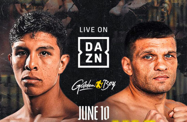 Jaime Munguia faces former three-time world title challenger Sergiy Derevyanchenko in Ontario on Saturday Photo Credit: Golden Boy Jaime Munguia faces former three-time world title challenger Sergiy Derevyanchenko in Ontario on Saturday Photo Credit: Golden Boy