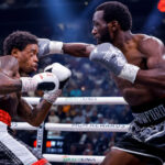 Terence Crawford stopped Errol Spence Jr in the ninth round to become undisputed welterweight champion in Las Vegas Photo Credit: Esther Lin/SHOWTIME