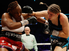 Savannah Marshall defeated Franchon Crews-Dezurn to become undisputed super-middleweight world champion. Photo Credit: Boxxer / Lawrence Lustig