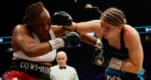 Savannah Marshall defeated Franchon Crews-Dezurn to become undisputed super-middleweight world champion. Photo Credit: Boxxer / Lawrence Lustig