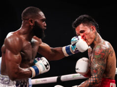 Jaron Ennis closed in on a world title shot after knocking out Roiman Villa in the 10th round in Atlantic City on Saturday Photo Credit: Amanda Westcott/SHOWTIME