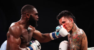 Jaron Ennis closed in on a world title shot after knocking out Roiman Villa in the 10th round in Atlantic City on Saturday Photo Credit: Amanda Westcott/SHOWTIME