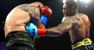 Jared “The Real Big Baby” Anderson goes 16-0 after defeating Ukrainian contender Andriy Rudenko (35-7, 21 KOs) via fifth-round TKO Saturday evening at Hard Rock Hotel & Casino Tulsa. Photo Credit: Mikey Williams/Top Rank