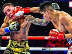 Navarrete looked destructive as ever against Valdez (Photo Credit: ESPN Ringside (Twitter).)